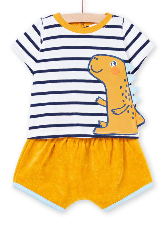 Baby Boy Frottee-Shorts und Jersey-T-Shirt-Set LUPLAENS1 / 21SG10T2ENS000