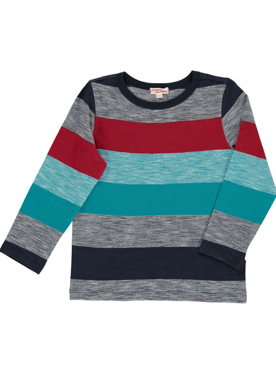 Boy's striped T-shirt DOTRITEE1 / 18W902D1TML099