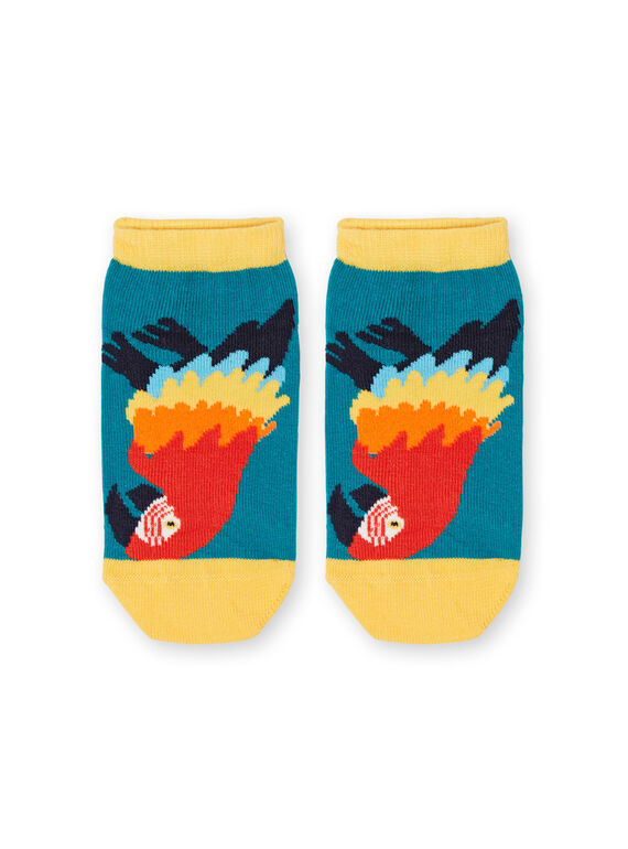 Baby Junge blau und gelb Socken LYOBONSOQ / 21SI02W1SOQC225