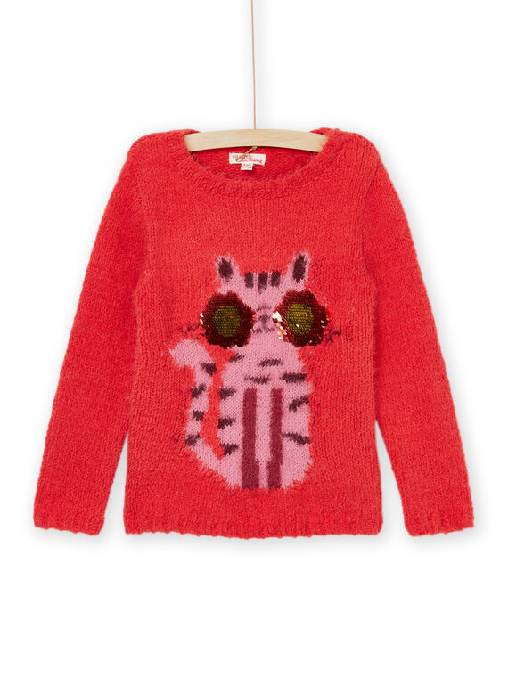 Strickpullover mit Katzenanimation PAPRIPULL / 22W901P1PULF503