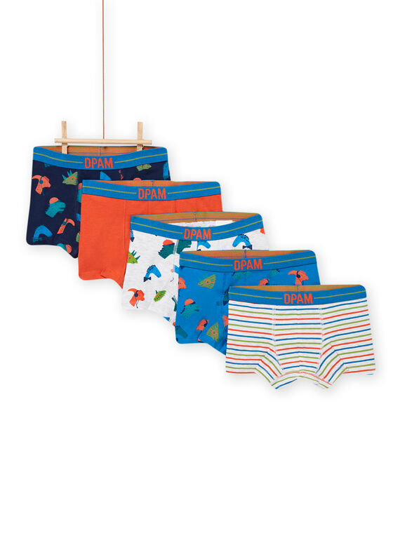 Satz von 5 sortierten Kind Junge Boxershorts NEGOBOXSEM4 / 22SH12J5BOXC239
