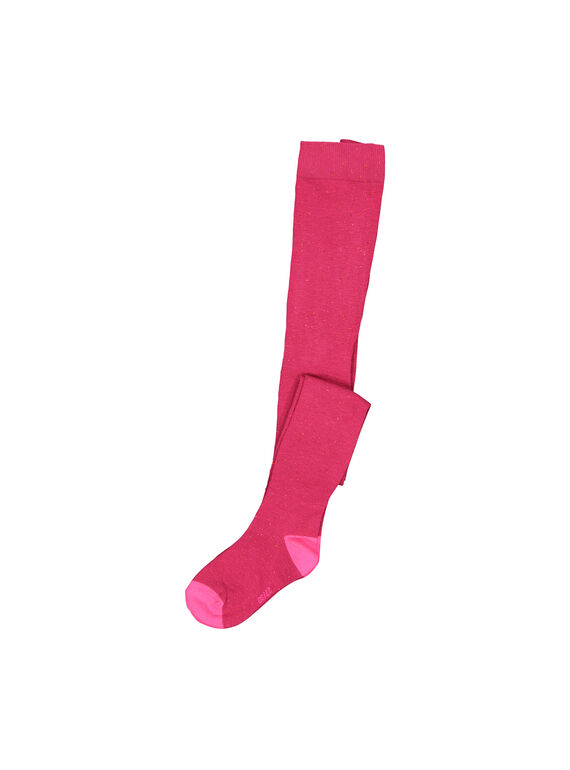 Rosa Strumpfhose mit Pailletten für Mädchen FYABACOL / 19SI0161COL099