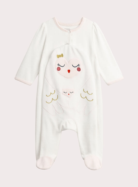 Beige Velours für Baby Mädchen  VEFIGRECHOU / 24WH1394GREA011