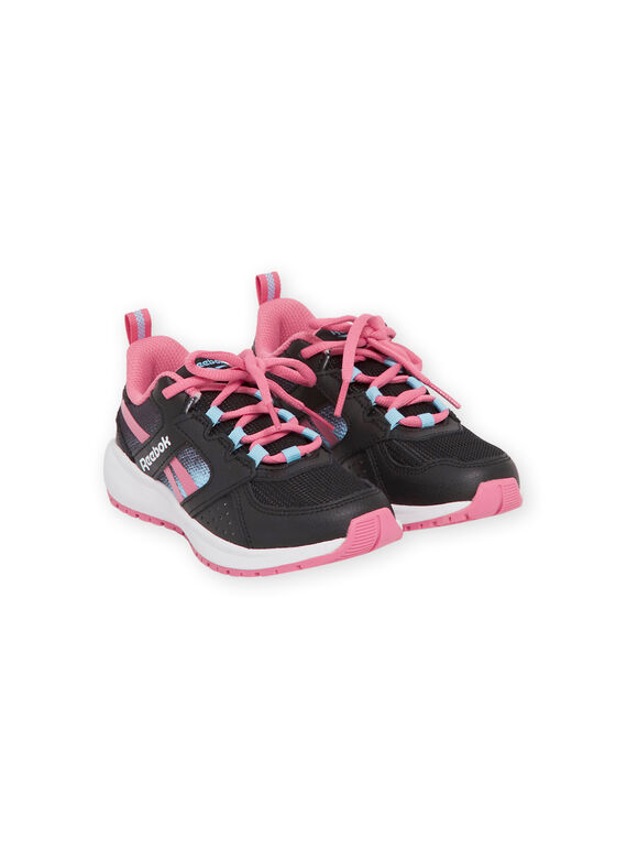 Schwarze Reebok-Sneakers mit rosa Details Kind Junge MAG57454 / 21XK3542D36090