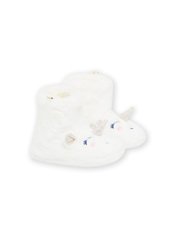 Plüsch Einhorn Hausschuhe PAPANTBOOTS / 22XK3551PTD001