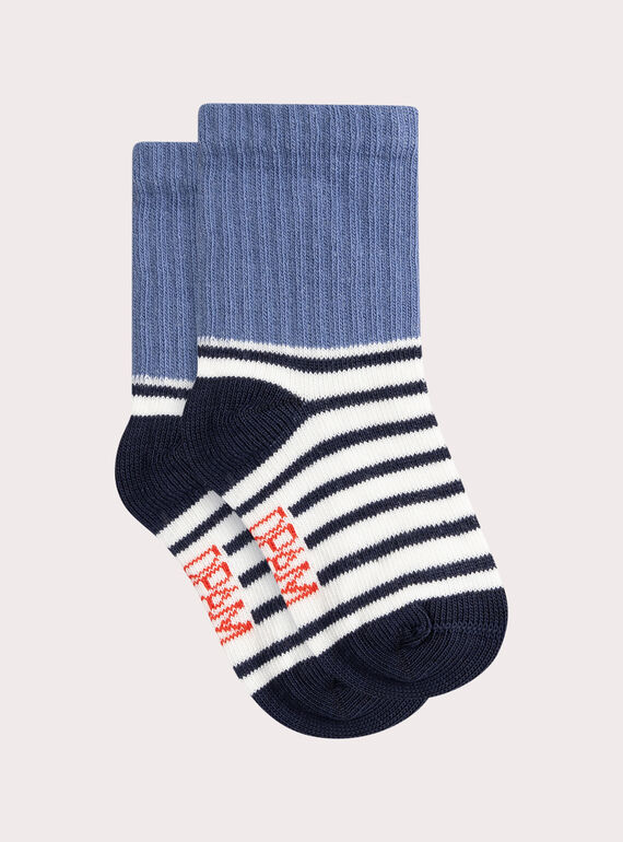 Blau gestreifte Socken für Baby Jungen  VYUJOCHOR2 / 24WI10G5SOQ001