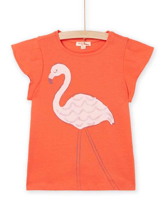 Rosa T-Shirt mit Blumenaufdruck RAJOTI5 / 23S90185TMC404