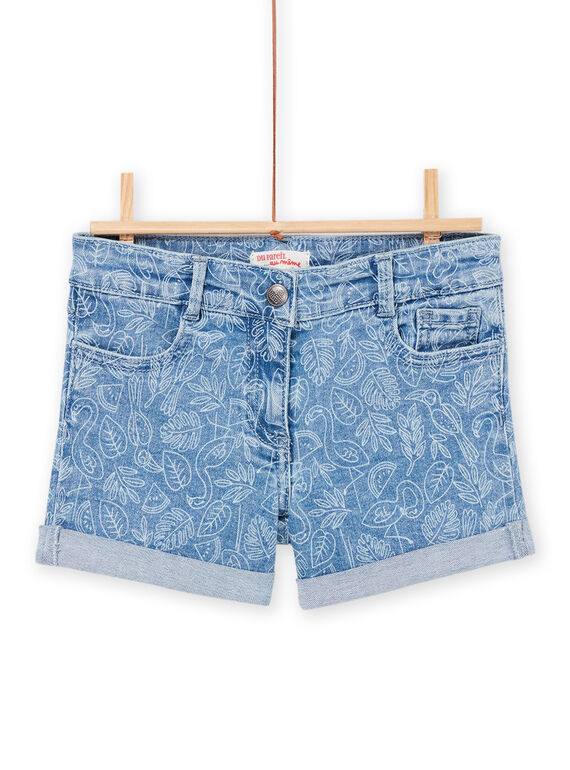 Jeansshorts mit tropischem Druck RAJOSHORT3 / 23S90172SHOP272
