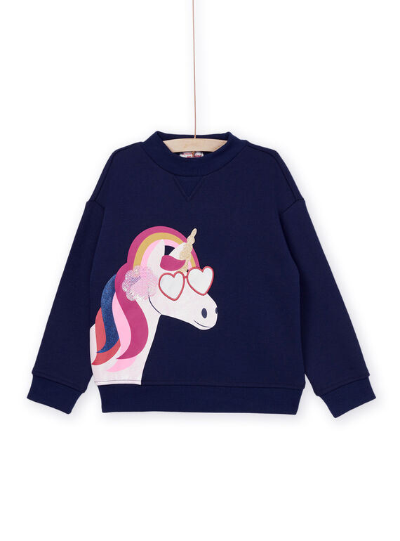 Langärmeliges Sweatshirt mit Einhornmotiv PAMUSWEA / 22W901R1SWEC243