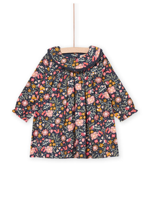 Bedrucktes Kleid mit langen Ärmeln PIRHUROB2 / 22WG09Q2ROBJ916