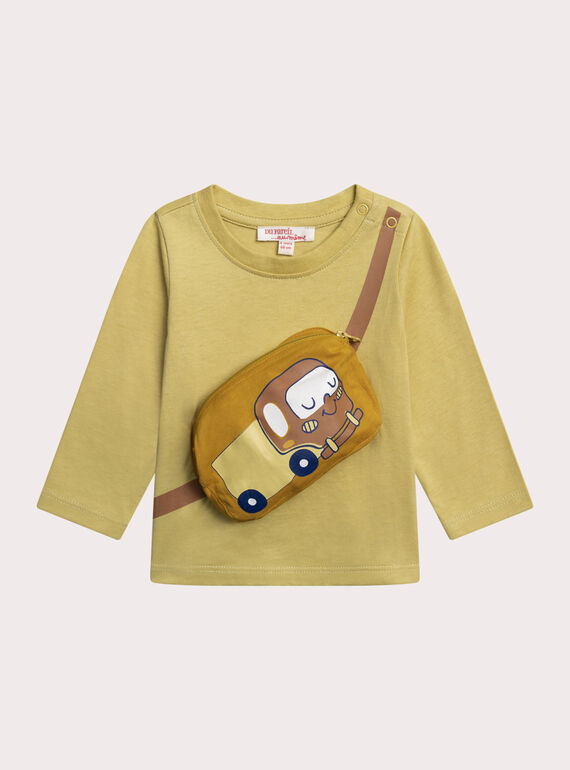 Straw yellow TEE SHIRT LS XUCOTEE1 / 25WG10O3TML104