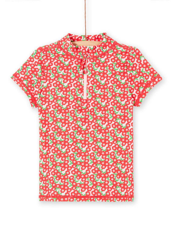Rosa Anti-UV-T-Shirt Kind Mädchen LYAMERLUVEX / 21SI01D2TUV309