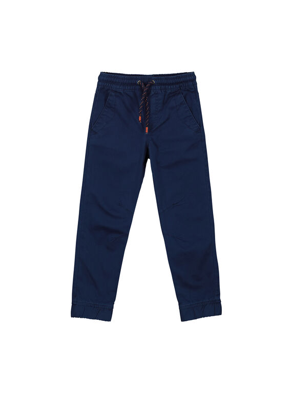 Marineblaue Leinenhose für Jungen FOJOPANT2 / 19S90236D2B070