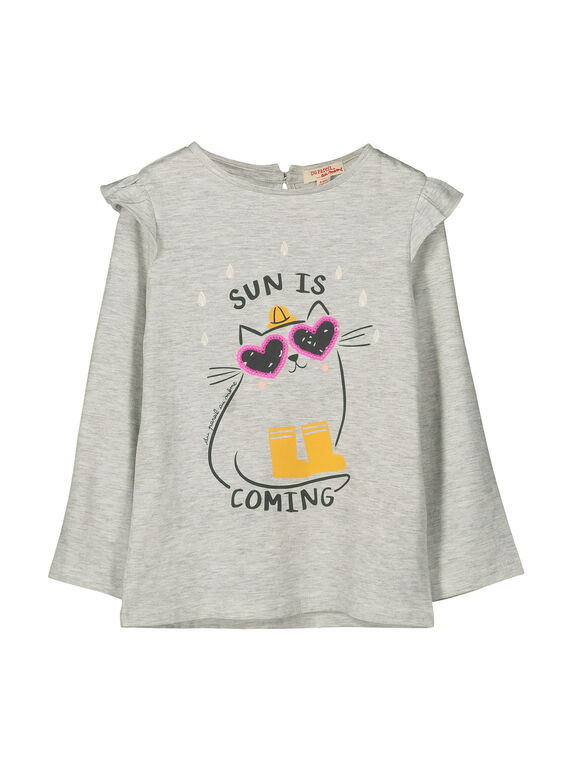 Langärmeliges T-Shirt für Mädchen FALITEE1 / 19S90121TML943