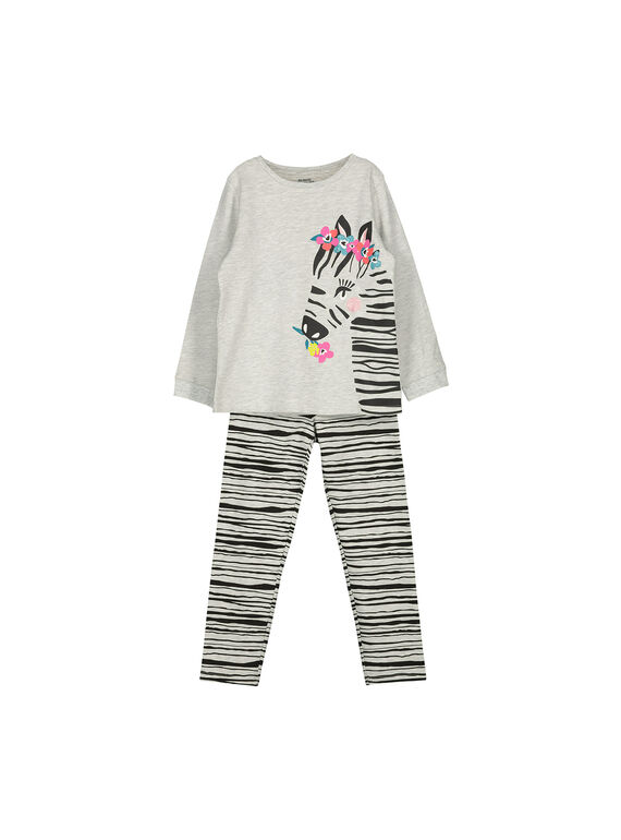 Fantasie-Pyjama für Mädchen FEFAPYJZEB / 19SH1145PYJ943