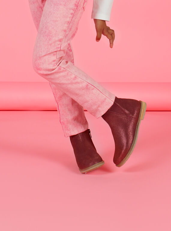 Booties für Kind Mädchen weinrot MABOOTVIN / 21XK3573D0D719