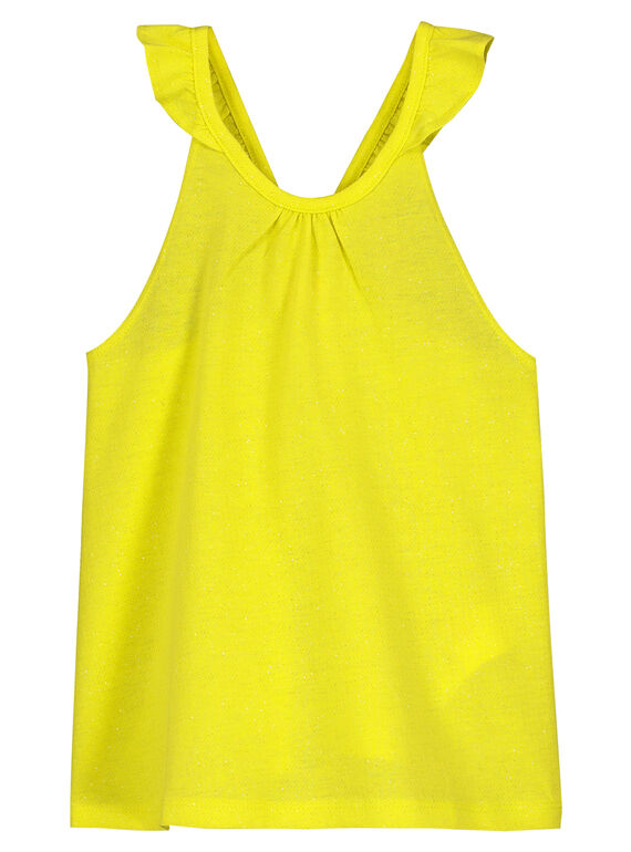 Paillettenbesetztes Tanktop für Mädchen FAJODEB5 / 19S901G5D27B104