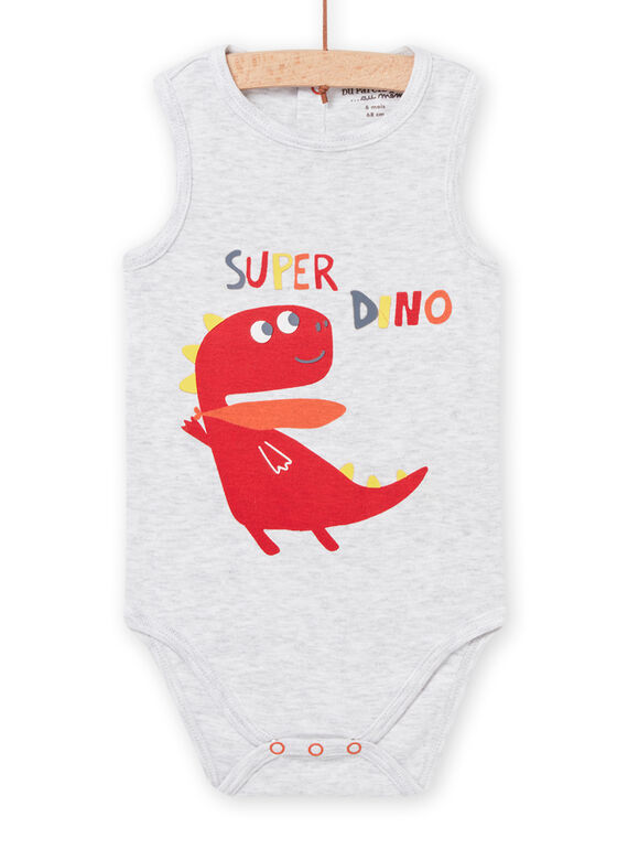 Baby Junge Grau Dinosaurier Bodysuit NEGABODSUP / 22SH14J5BDLJ920