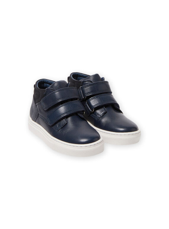 Marineblaue High-Top-Sneakers Kind Junge MOBASGO / 21XK3654D3F070