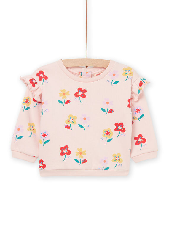 Sweatshirt mit Blumenmuster RINAUSWE / 23SG09N1SWED310