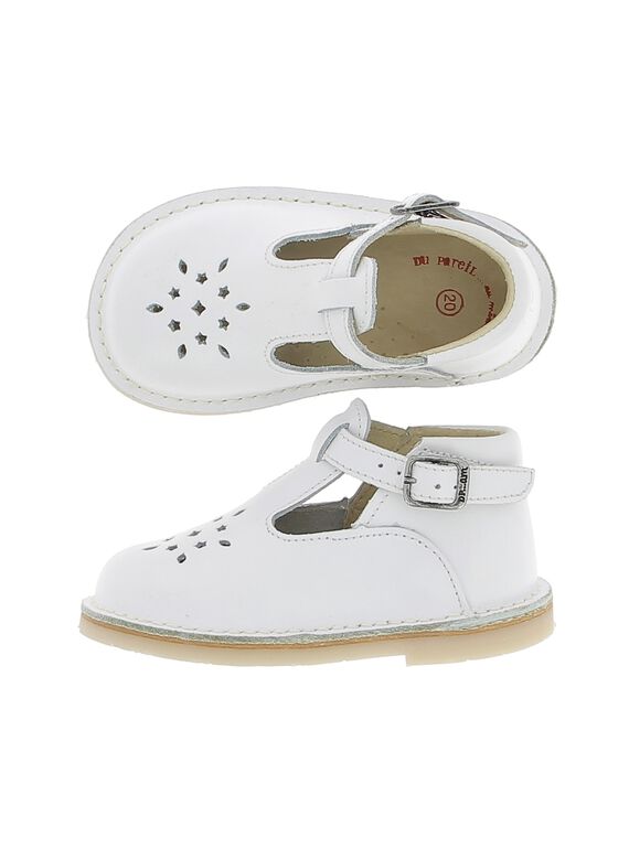 Unisex babies' leather T-bar shoes CBGSALBASI1 / 18SK38W6D3H000