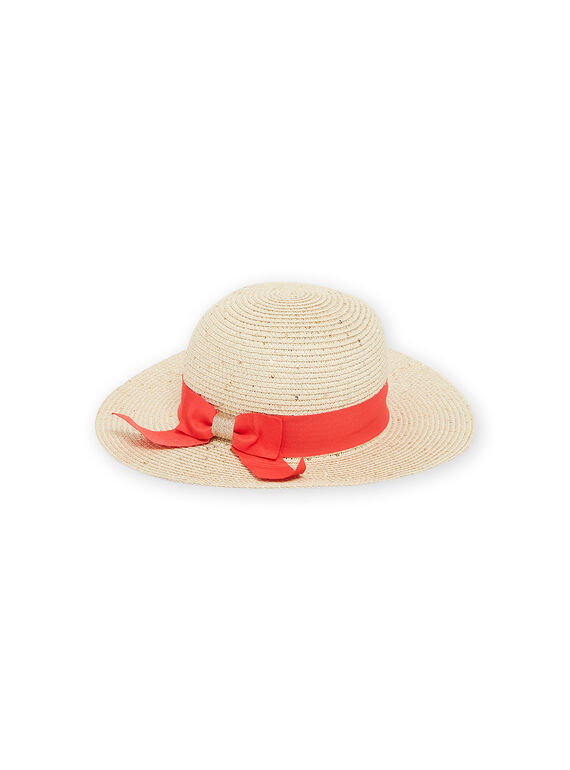 Natürlicher und roter Strohhut RYAHAT1 / 23SI01B2CHA009