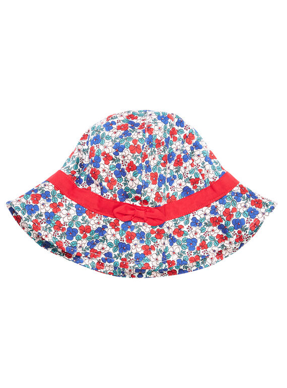 Kinderhut mit Blumenmuster für Mädchen JYAJAHAT2 / 20SI01B2CHA001