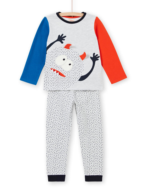 Kinderschlafanzug aus gebürstetem Vlies mit Monster-Motiv LEGOPYJMON / 21SH1212PYJJ920