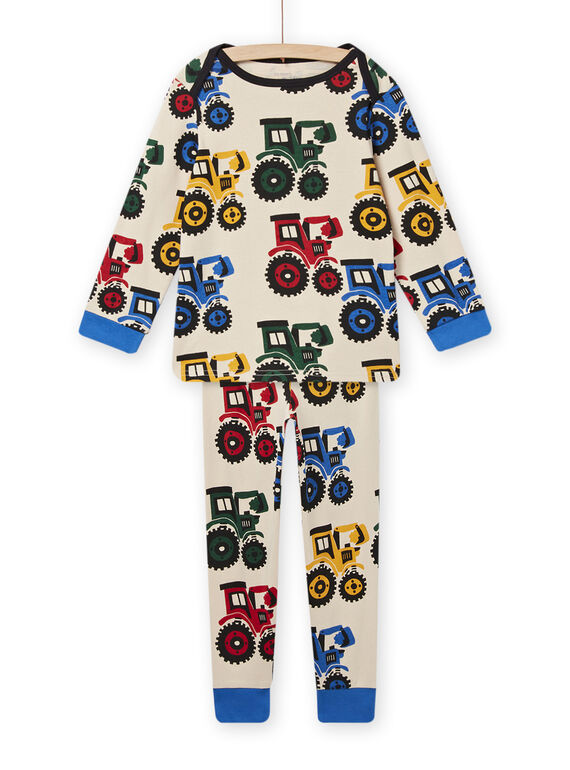 Pyjama-Set T-Shirt und Hose gedruckt Traktor Kind Junge NEGOPYJTRA / 22SH12E2PYJ810