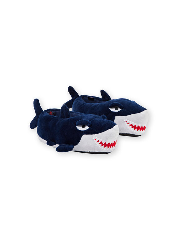3D Hausschuhe marineblau Hai Junge Kind KGBOOTREQ / 20XK3682PTD070