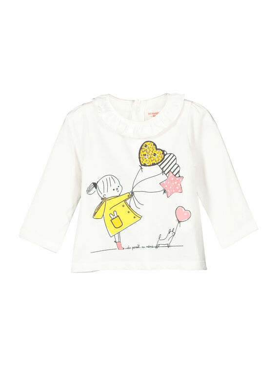 Langärmeliges Baby-T-Shirt für Mädchen FILITEE / 19SG0921TML001