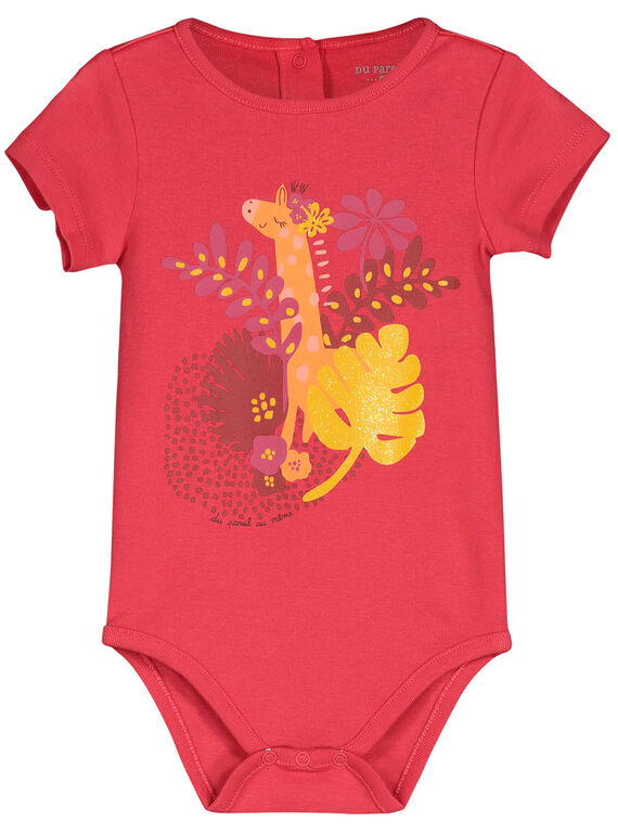 Kurzärmeliger Body für Babys Mädchen FEFIBODTHE / 19SH1351BDL308