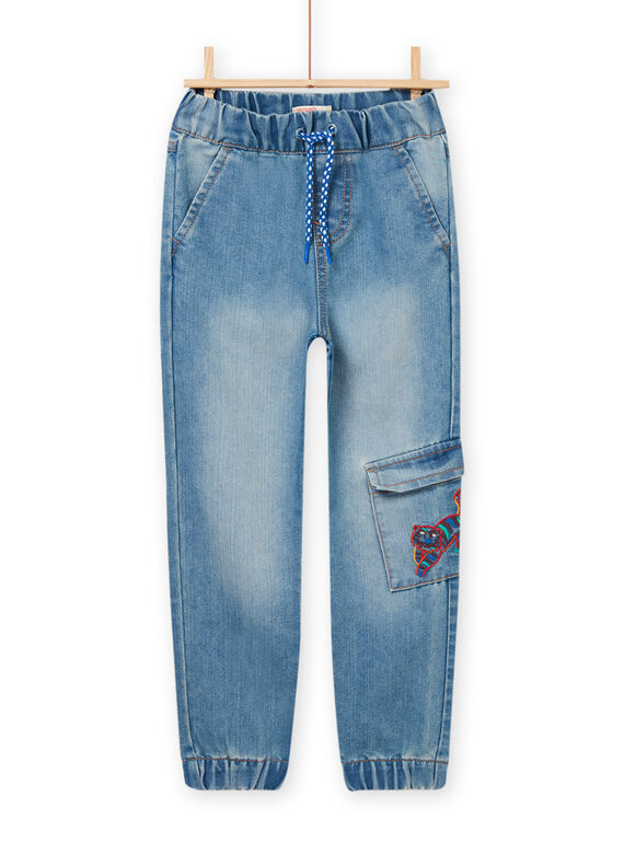 Kind Junge mittelgroße Denim-Jeans NOFLAJEAN / 22S902R1JEAP274