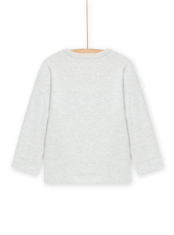 Graues T-Shirt mit Strandmotiv für Kind Junge NOMOTEE / 22S902N1TMLJ920