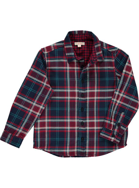 Boys' checked shirt DOTRICHEM / 18W902D1CHMC205