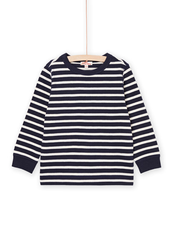Gestreiftes T-Shirt mit langen Ärmeln POJOTIRIB1 / 22W902B2TML001