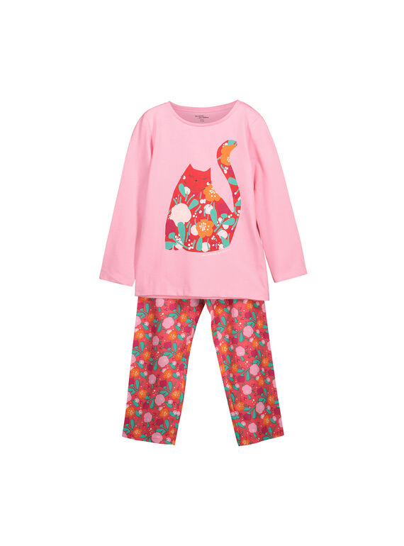 Pyjama aus Baumwolle für Mädchen FEFAPYJFLO / 19SH1191PYJD301