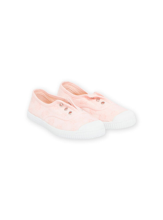 Tennisschuhe aus hellrosa Canvas für Kinder Mädchen NATOILCIEPI / 22KK3597D16321