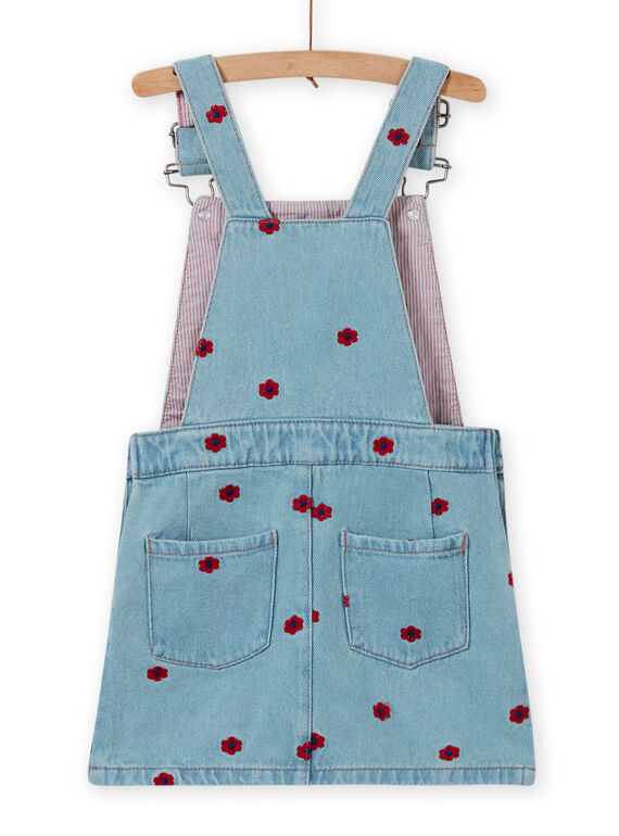 Bestickter Denim-Overall für Baby-Mädchen LAHAROB1 / 21S901X2ROBP272