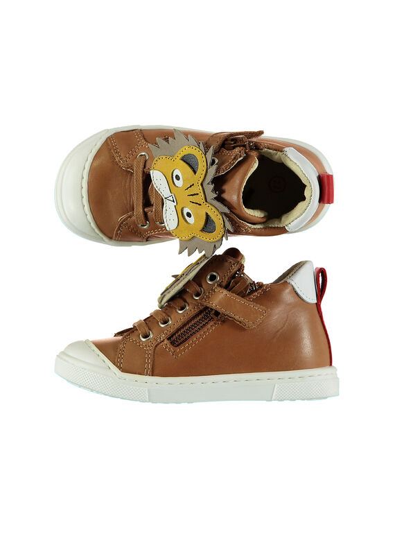 Sportschuh aus Leder für draußen Babys Jungen FBGBASLEO / 19SK3842D3F804