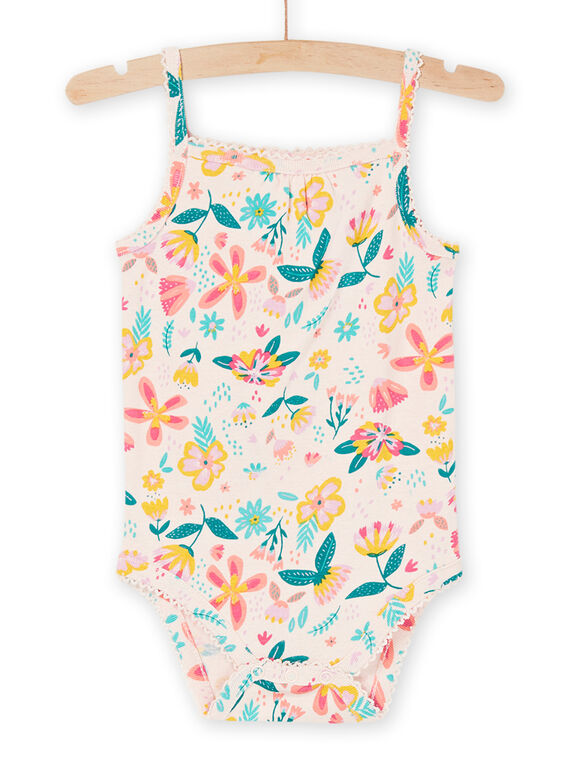 Hellrosa Body mit Blumenmuster REFIBODMUL / 23SH13E2BDL307