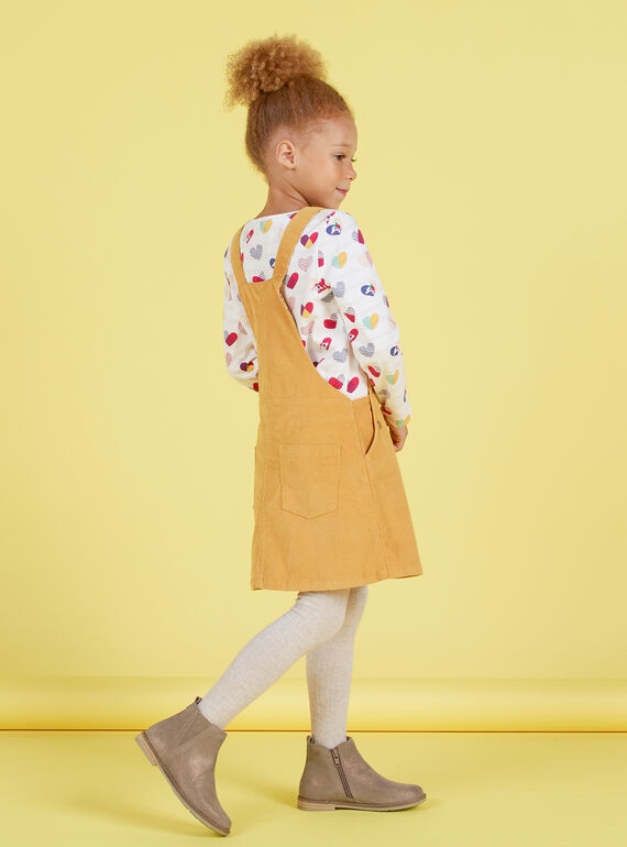 Kind Mädchen Senf Kleid MAMIXROB4 / 21W901J4ROBB106