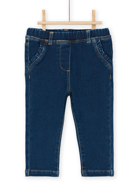 Mittelgroße Denim-Hose mit elastischem Bund RIJOJEAN2 / 23SG0972JEAP274