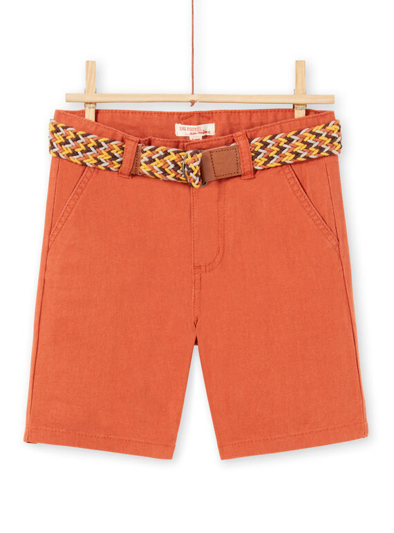Bermuda Shorts Sandplatz Kind Junge LOTERBER3 / 21S902V1BERF519