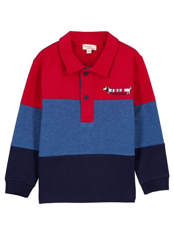 Dreifarbiges Poloshirt GOTRIPOL / 19W902J1POL050