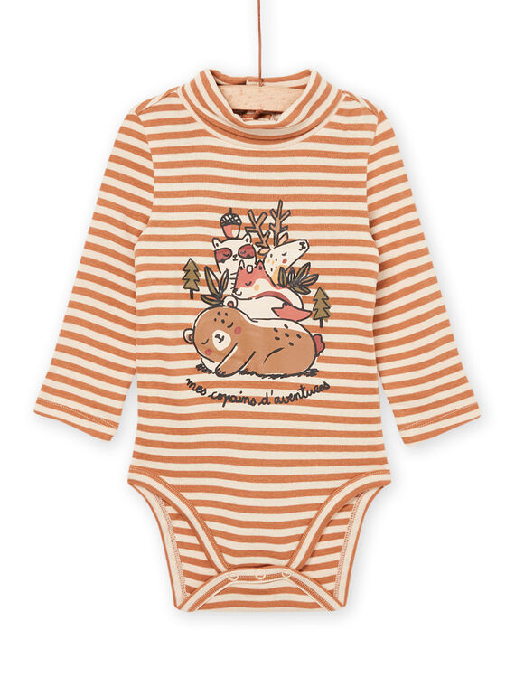 Langärmeliger Body mit Bärenanimation PUPRABOD / 22WG10S1BODI807