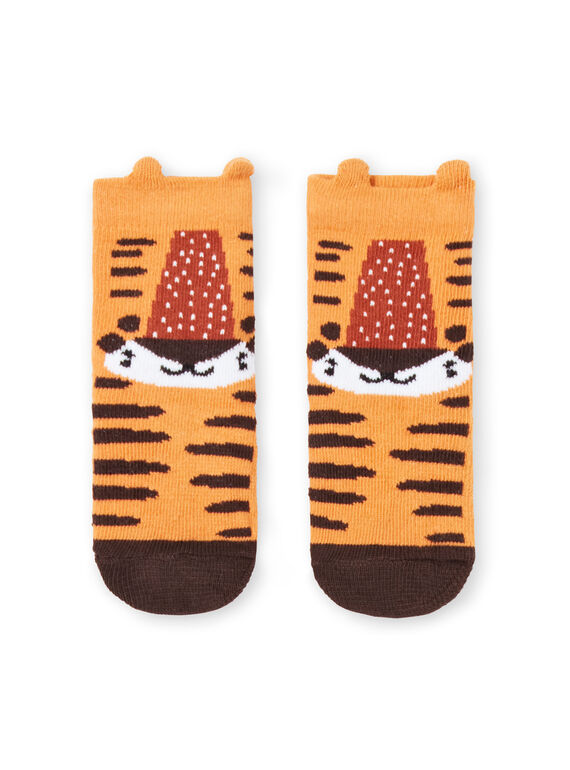 Baby Junge Senf Tiger Socken LYUTERCHO1 / 21SI10V1SOQB106