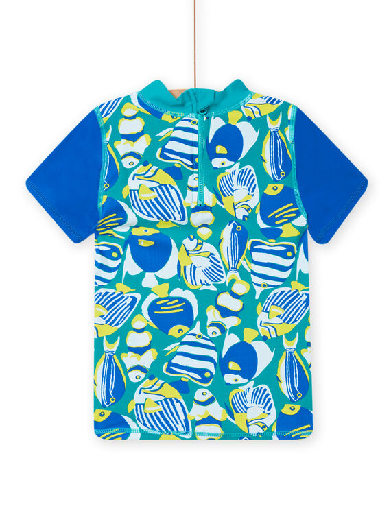 Kind Junge blau Anti-UV-T-Shirt NYOMERUVTIPOI / 22SI02L1TUVC242