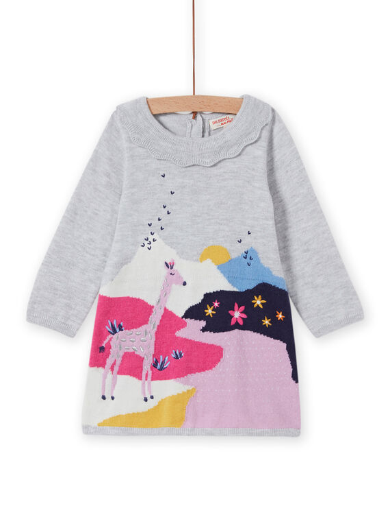 Baby Mädchen Fantasie Strickkleid MIPLAROB2 / 21WG09O2ROBJ920