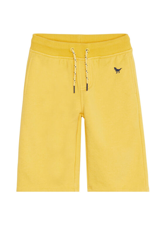 Gelbe Basic-Bermudas aus Molton für Jungen JOJOBER2EX / 20S90259D25B116